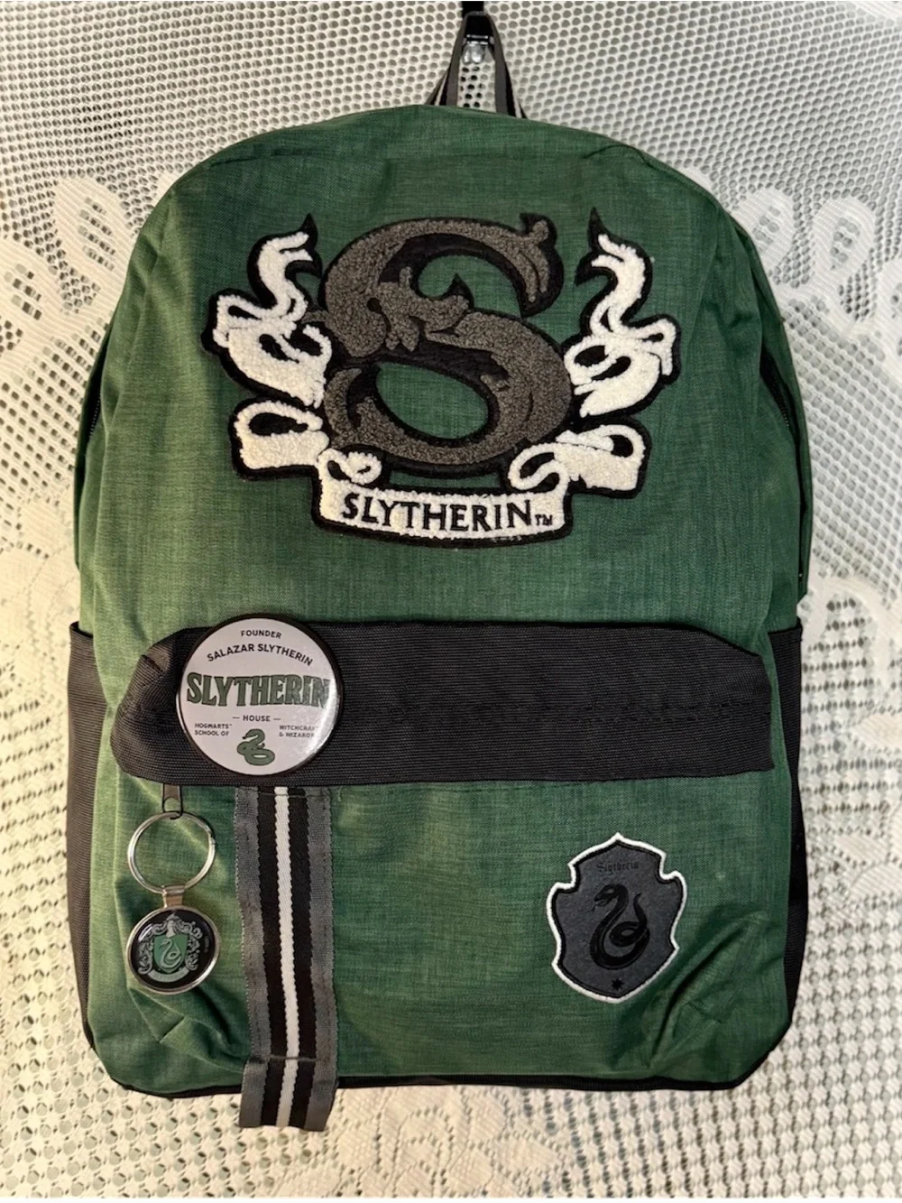 Official Harry Potter Slytherin Backpack | Back-to-School Bundle | New no tags